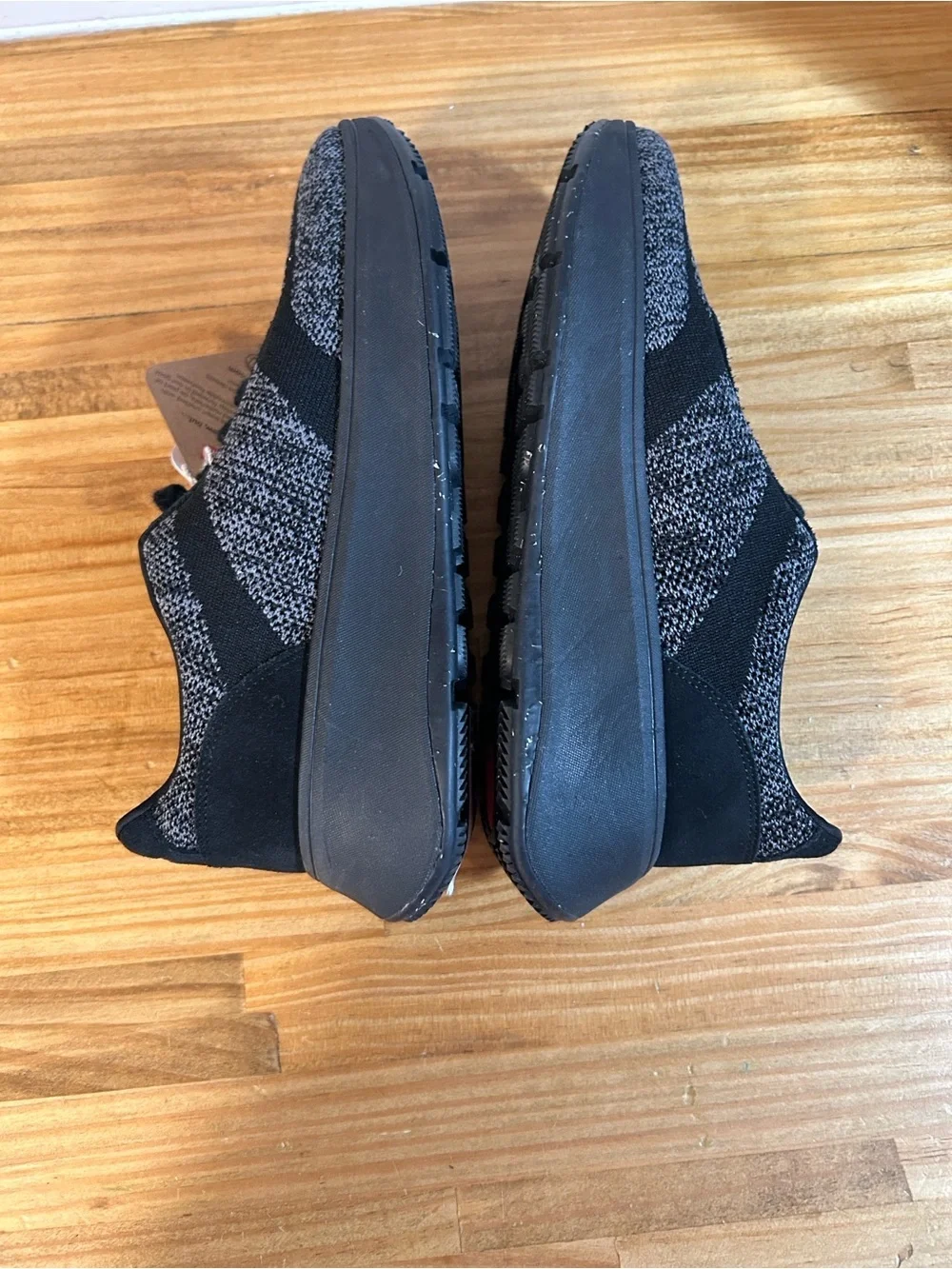 Fitflop F-Mode E01 Knit Flatform Sneakers Black/Gray Womens Size 6.5 US / 4.5 UK